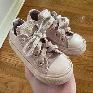 Converse All Star sneakers Shoes Infant Toddler Low Top Blush Pink rose gold 6